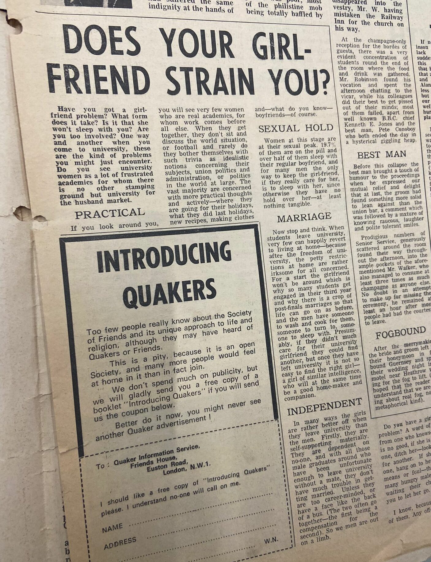 Old Wessex Scene Newspaper from the 1970s